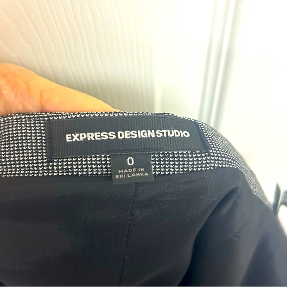 Express Design Studio Houndstooth Size 0 Pencil Skirt - Picture 6 of 7